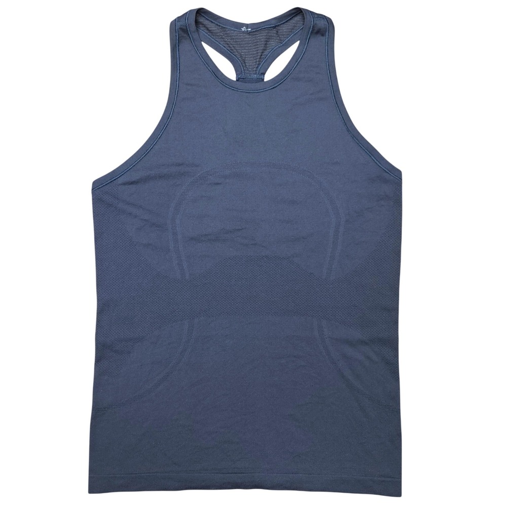 Lululemon Swiftly Tech Racerback Tank Top 2.0 Women 8 Navy Blue Activewear Yoga